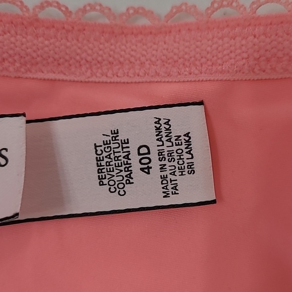 Victoria's Secret Pink with Silver Polka-dots Perfect Coverage Bra size 40D - Picture 7 of 7